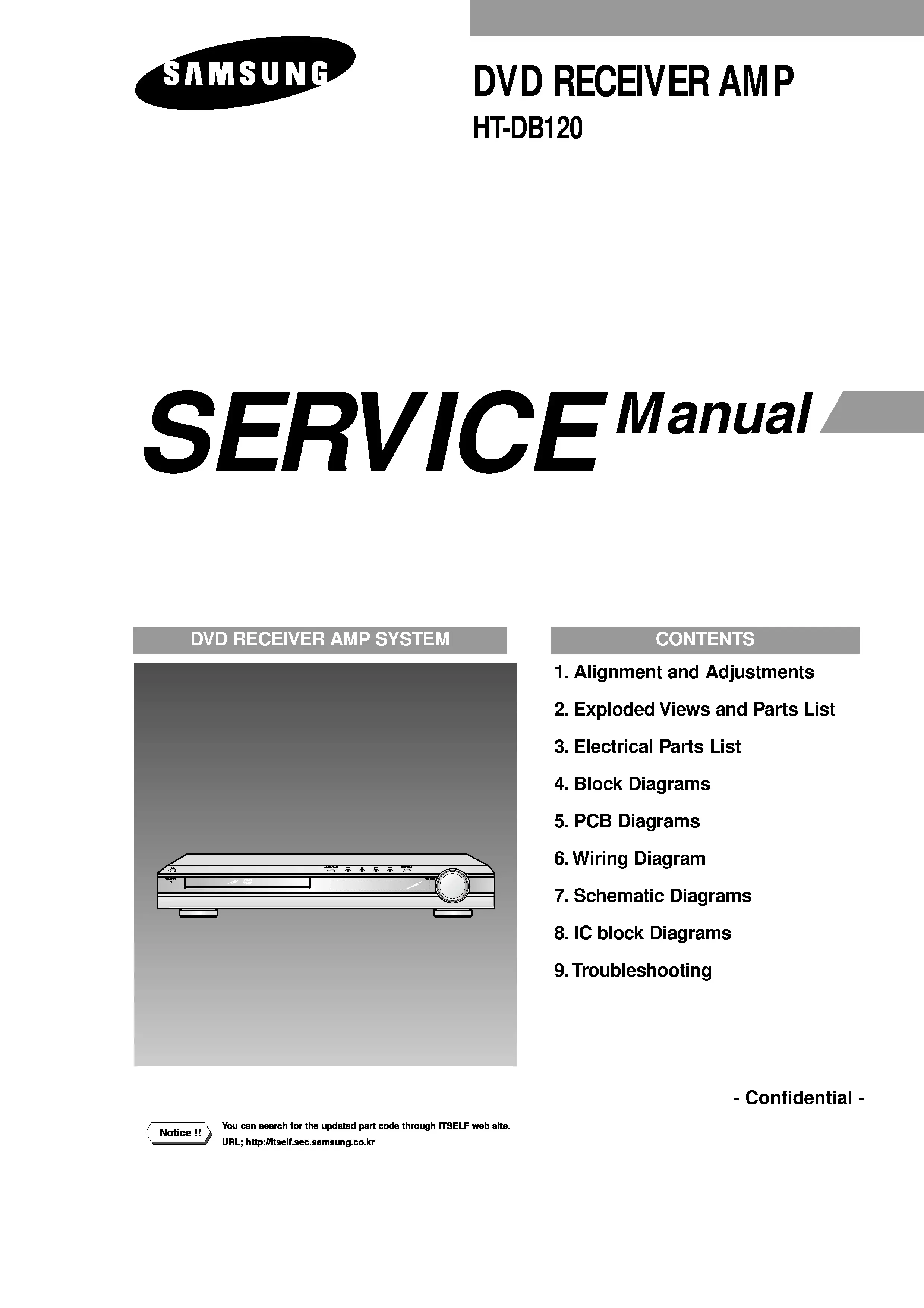 Samsung ht db120 service manual cover