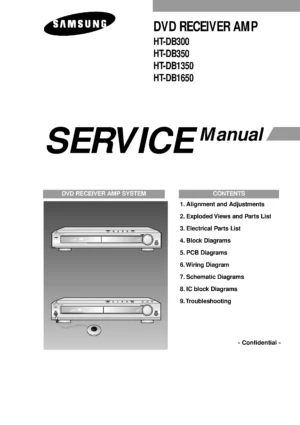 Samsung ht db300 service manual cover