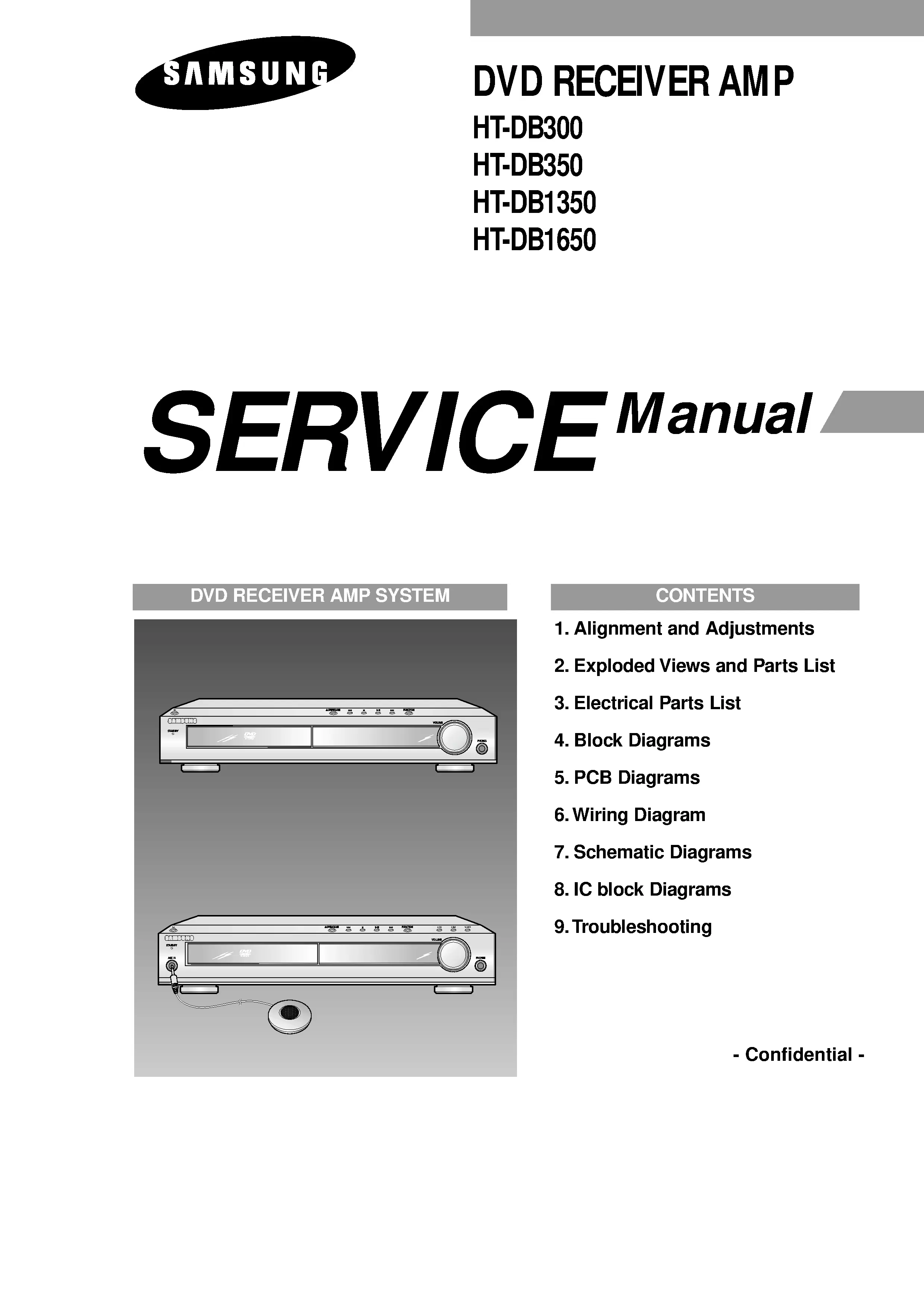Samsung ht db300 service manual cover