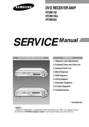 Samsung ht dm150 service manual cover