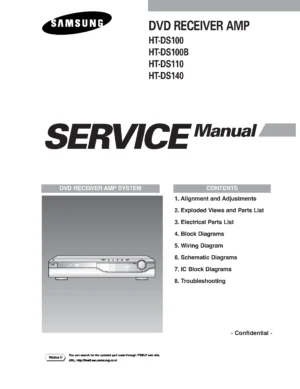 Samsung ht ds100 service manual cover