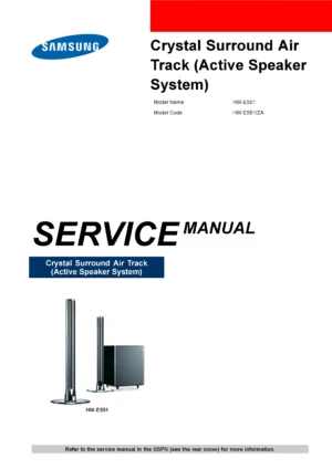 Samsung hw e551 service manual cover