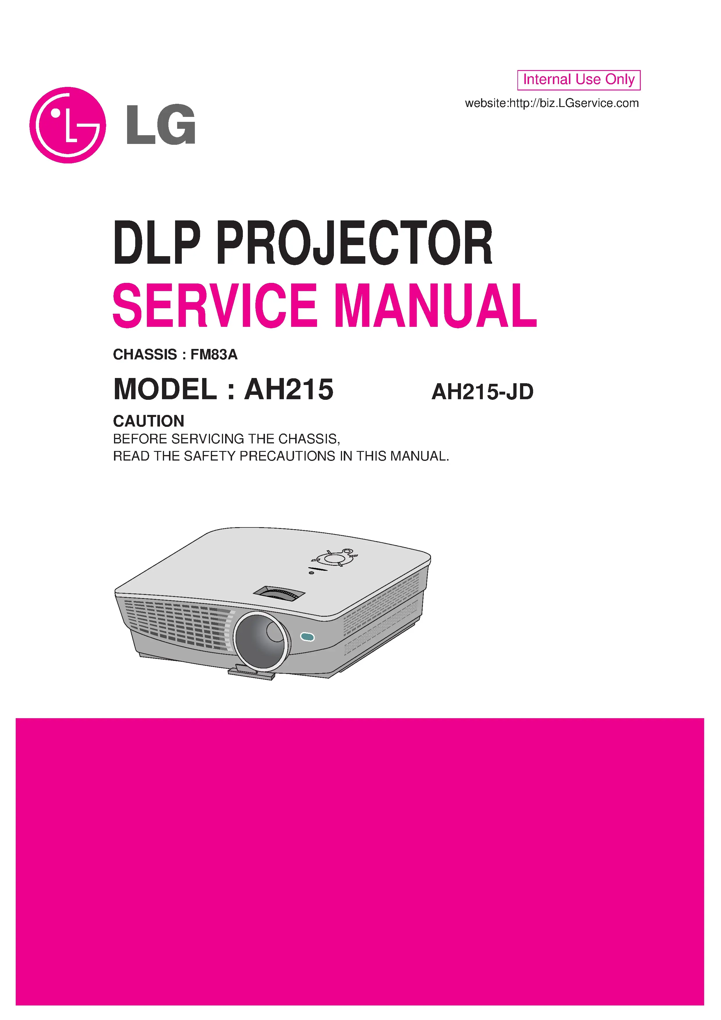 Lg ah215 service manual cover
