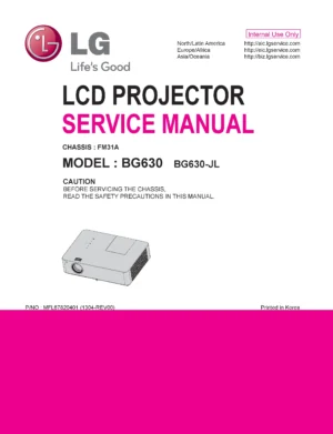 Lg bg630 service manual cover