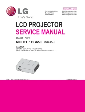 Lg bg650 service manual cover