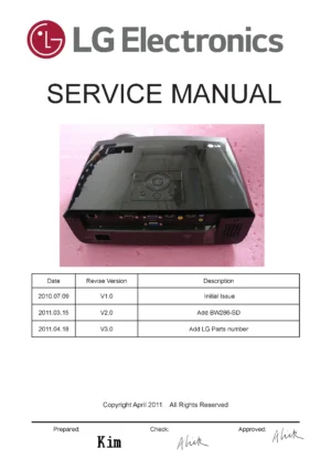 Lg bx286 service manual cover