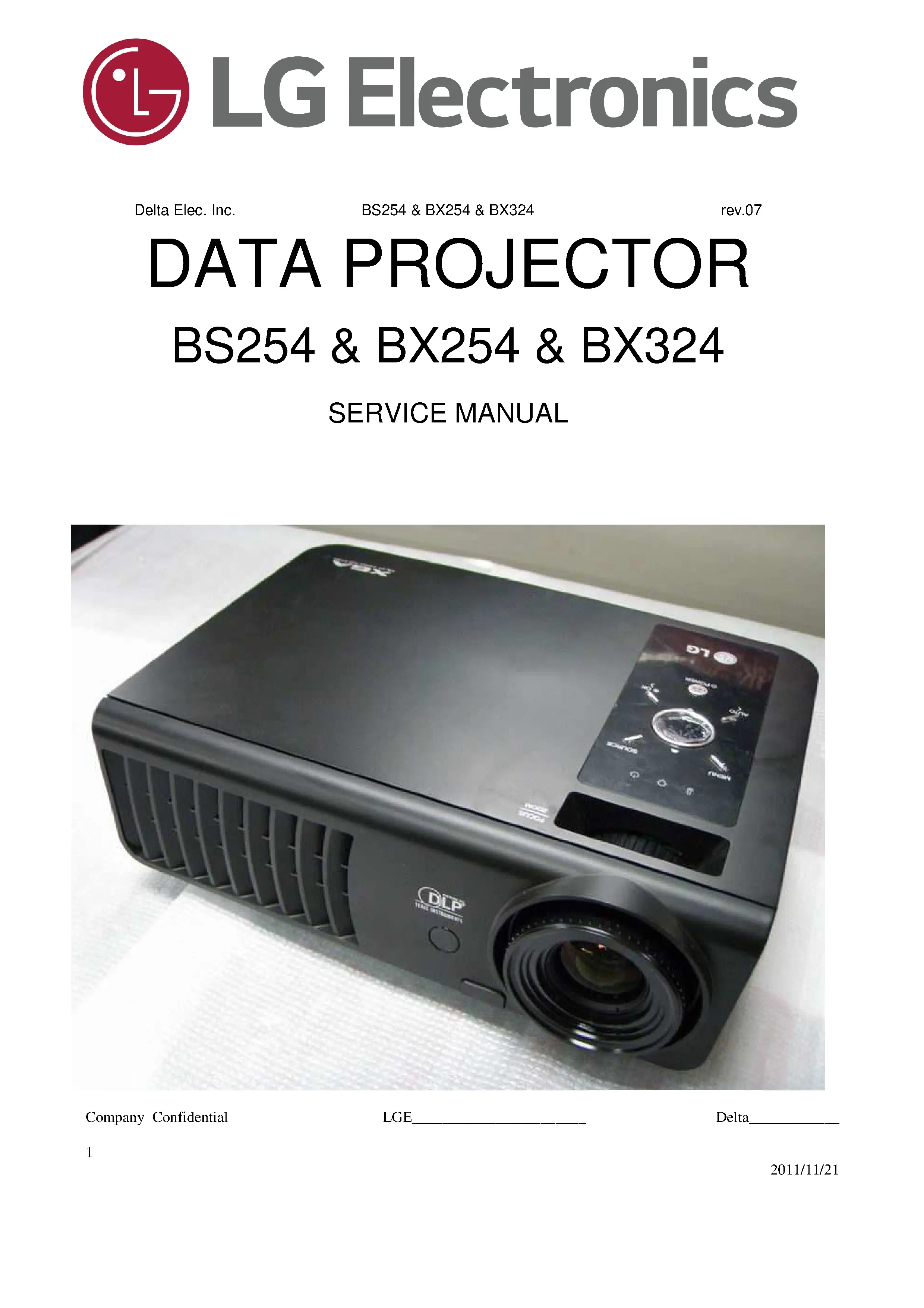 Lg bx324 service manual cover