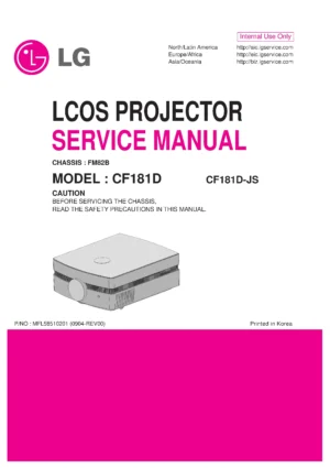 Lg cf181d service manual cover