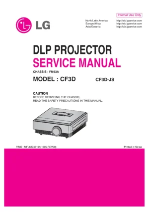 Lg cf3d service manual cover