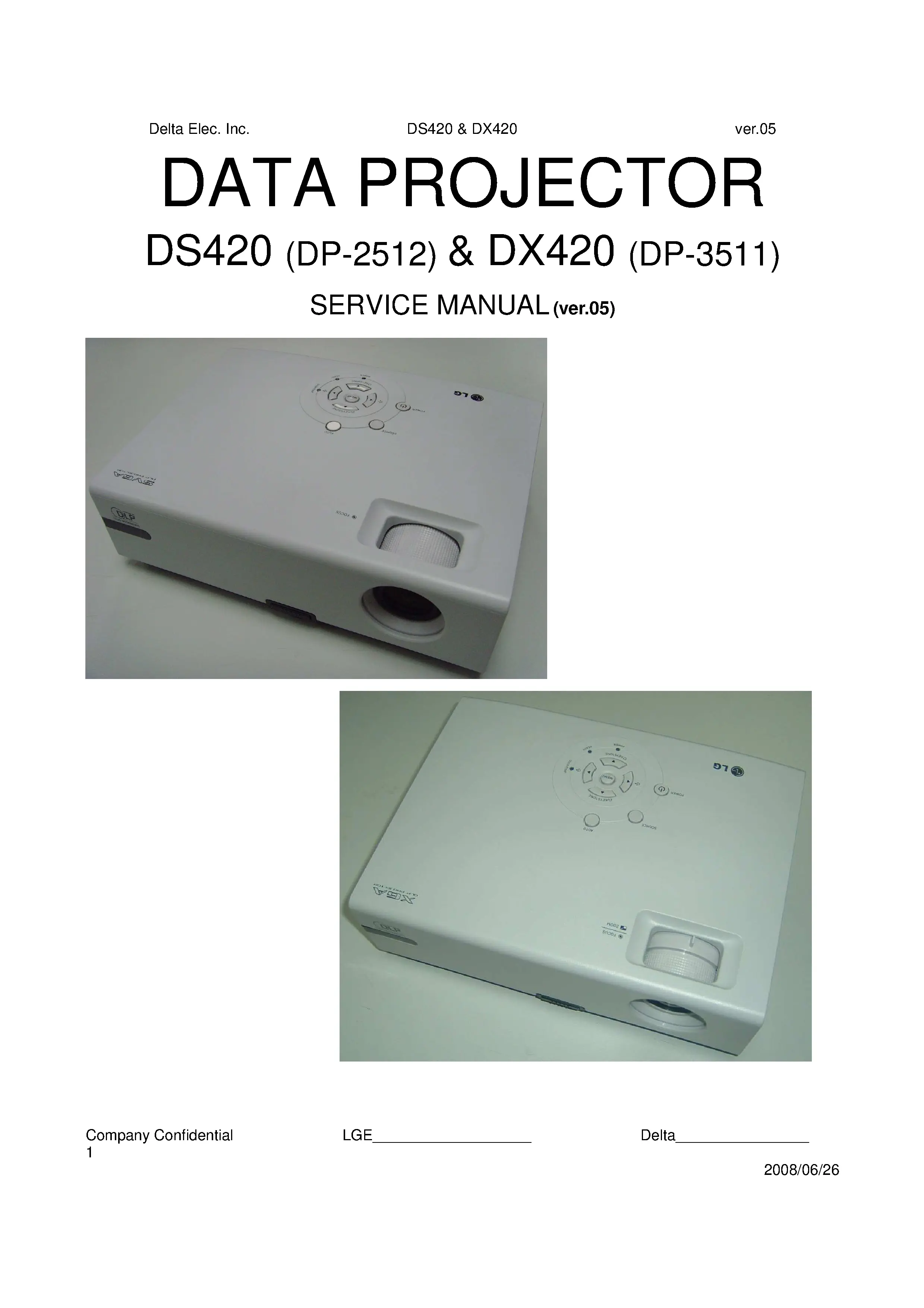Lg ds420 service manual cover