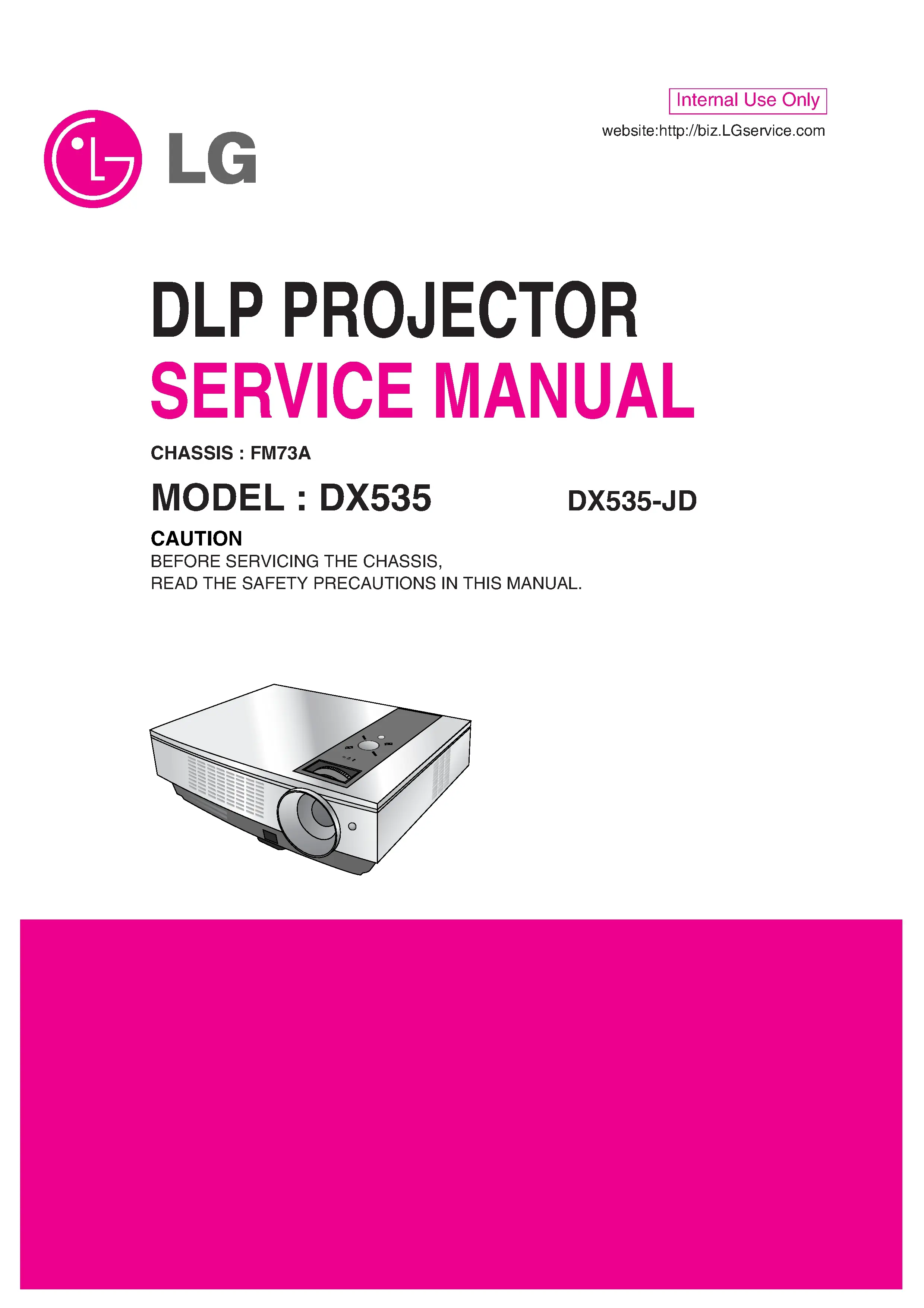 Lg dx535 service manual cover
