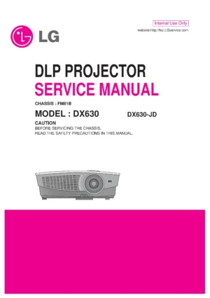 Lg dx630 service manual cover