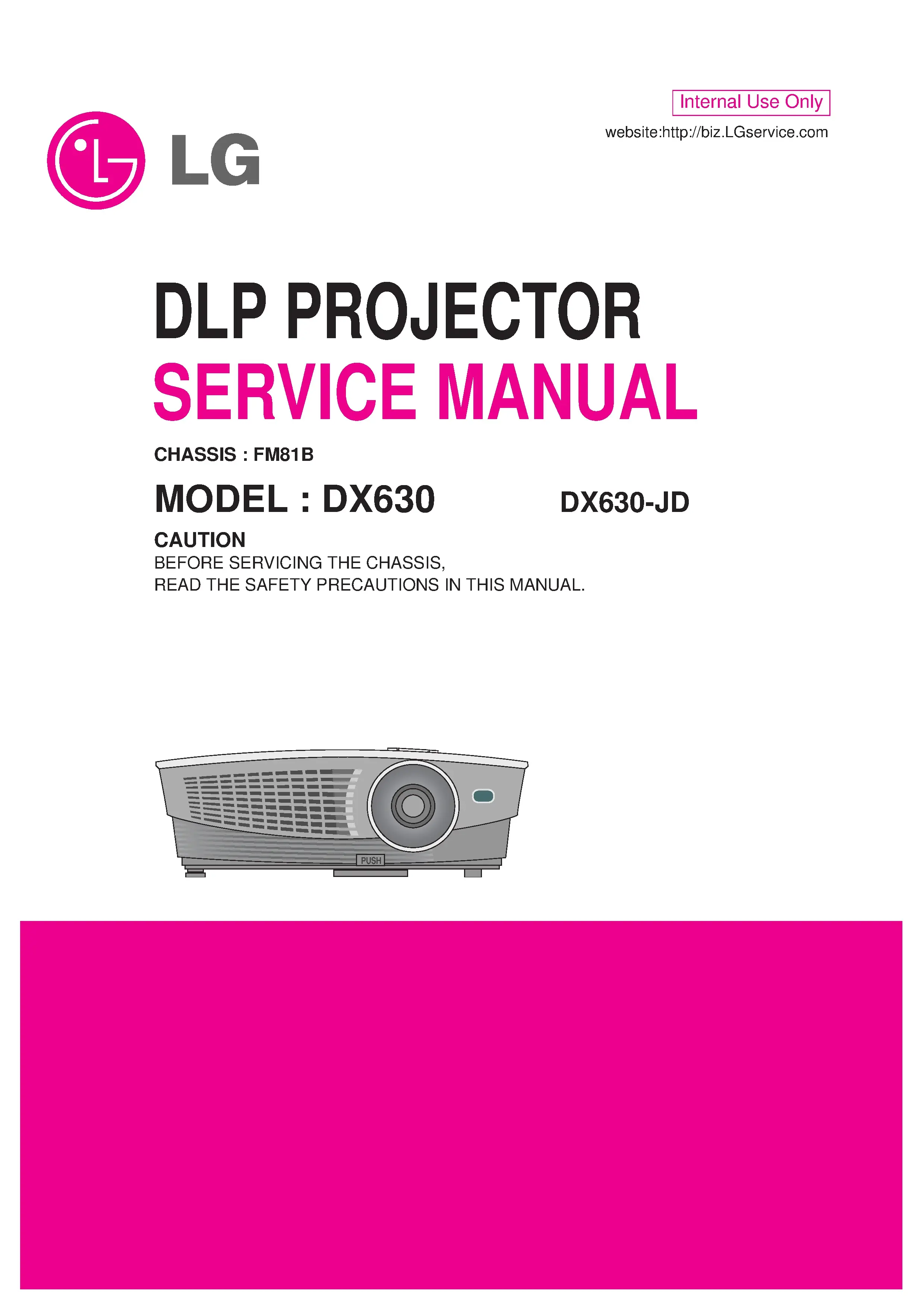 Lg dx630 service manual cover