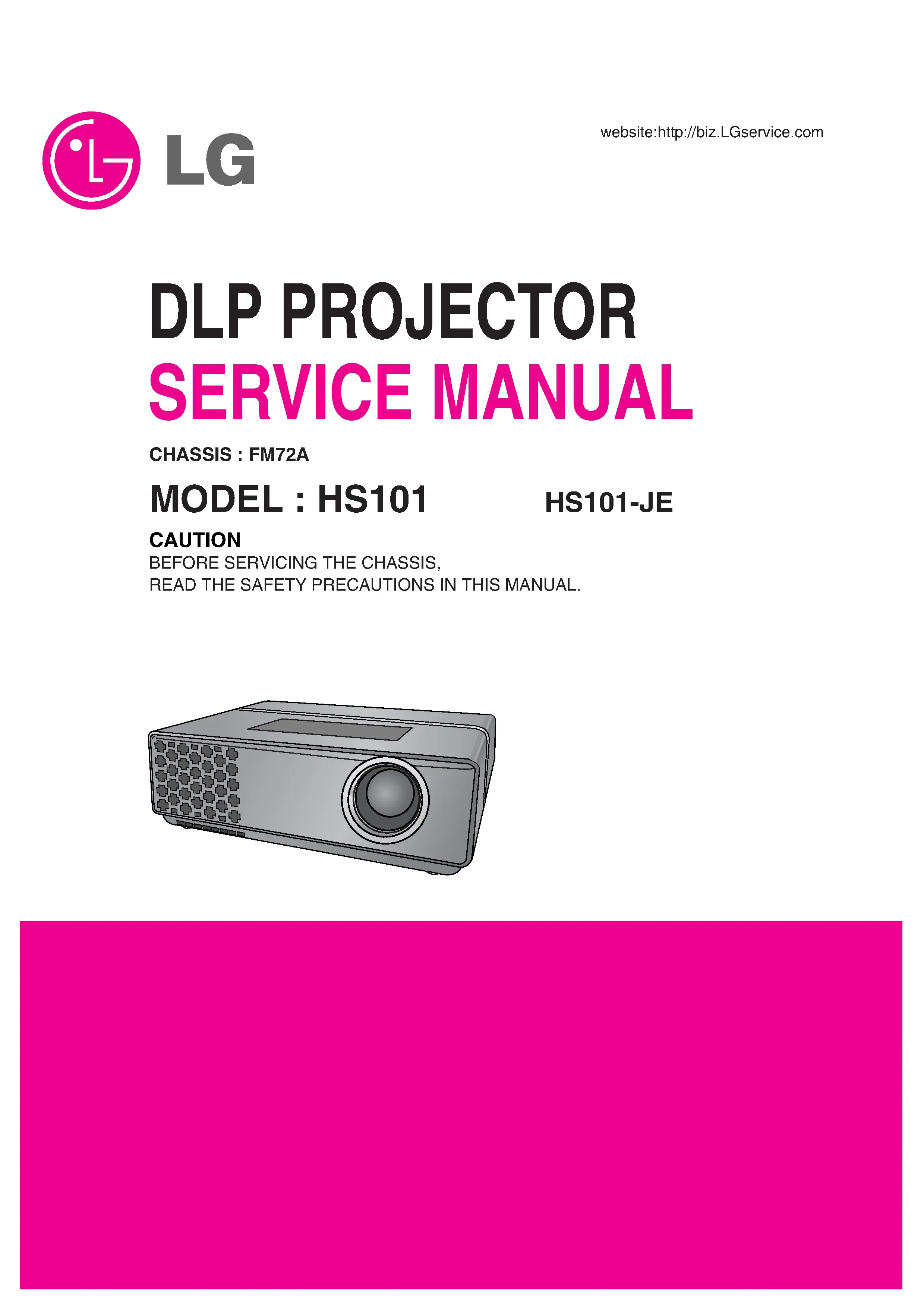 Lg hs101 service manual cover