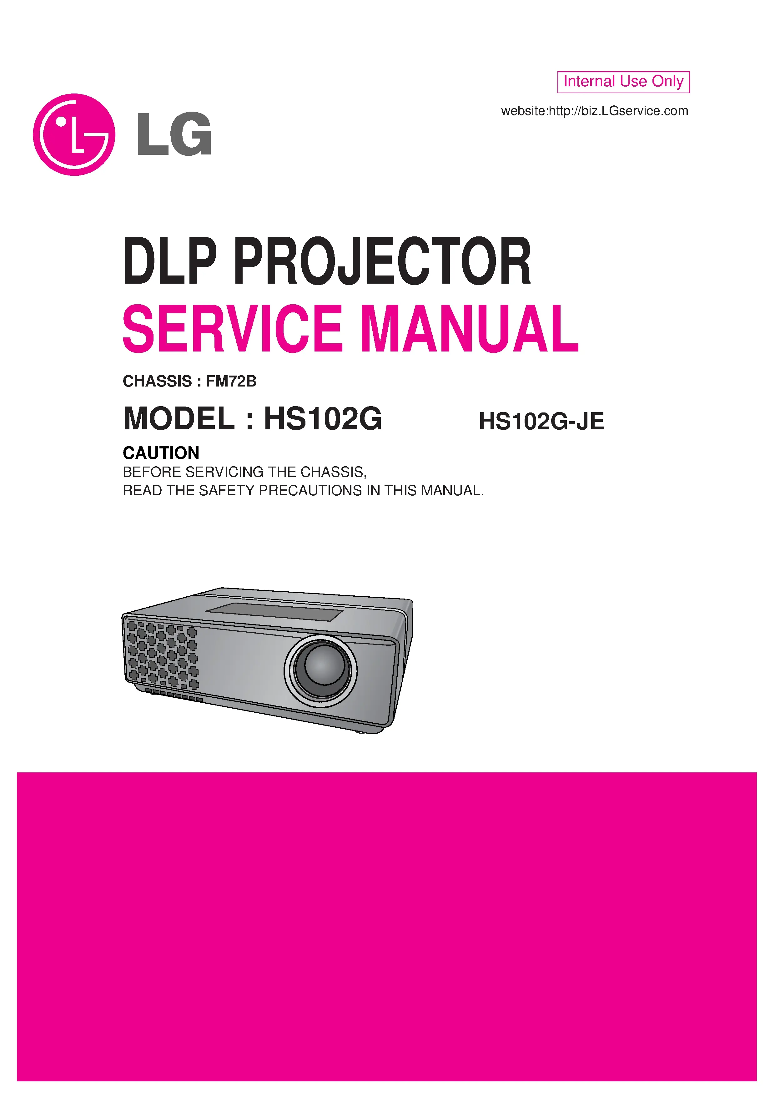 Lg hs102g service manual cover