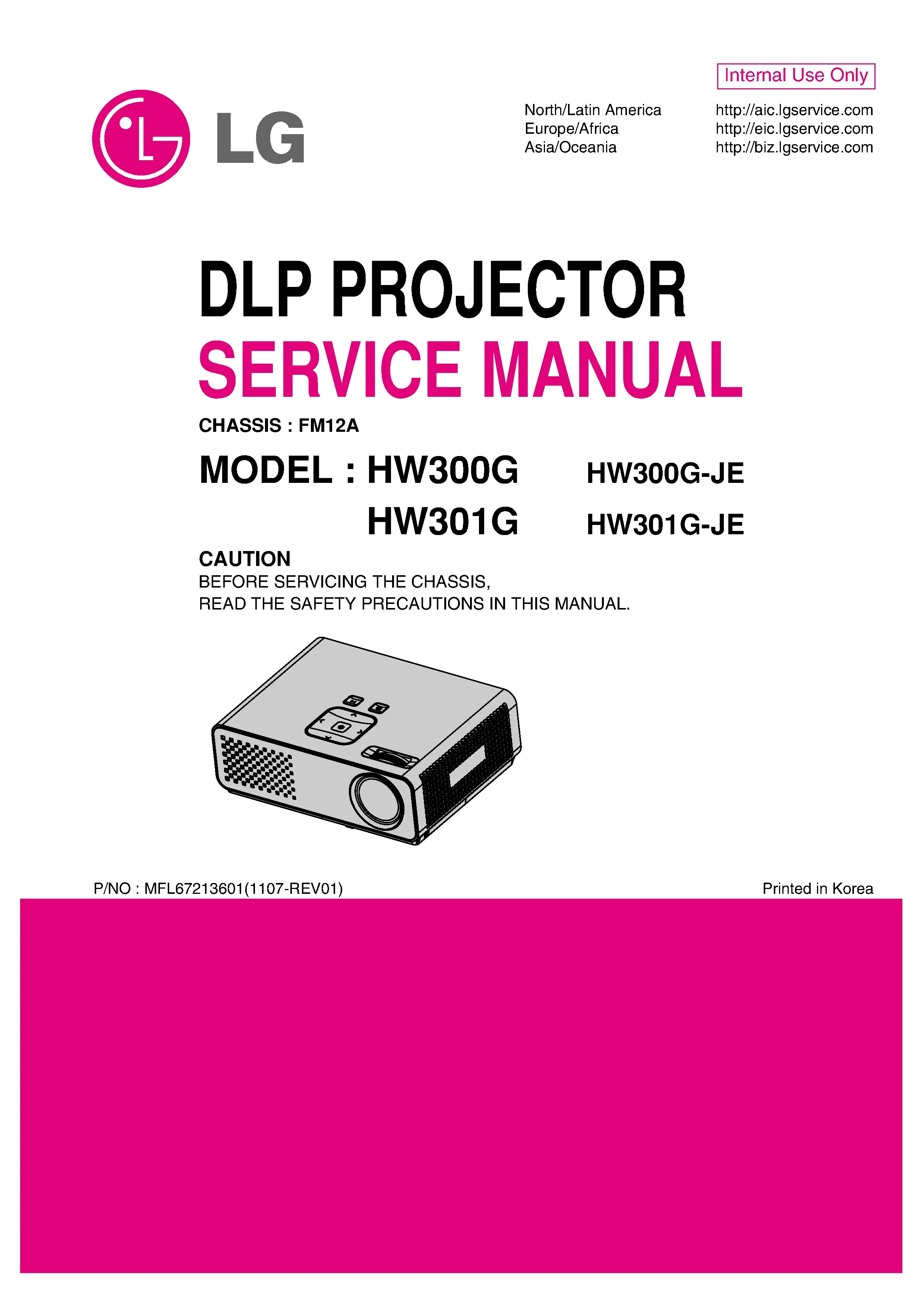 Lg hw300g hw301g service manual cover