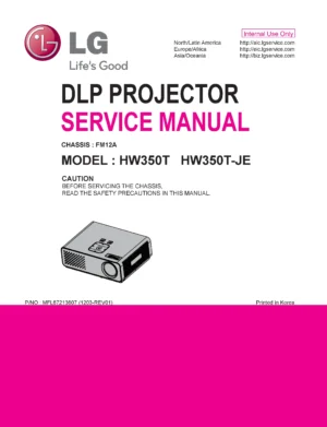 Lg hw350t service manual cover