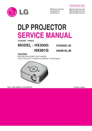 Lg hx300g hx301g service manual cover