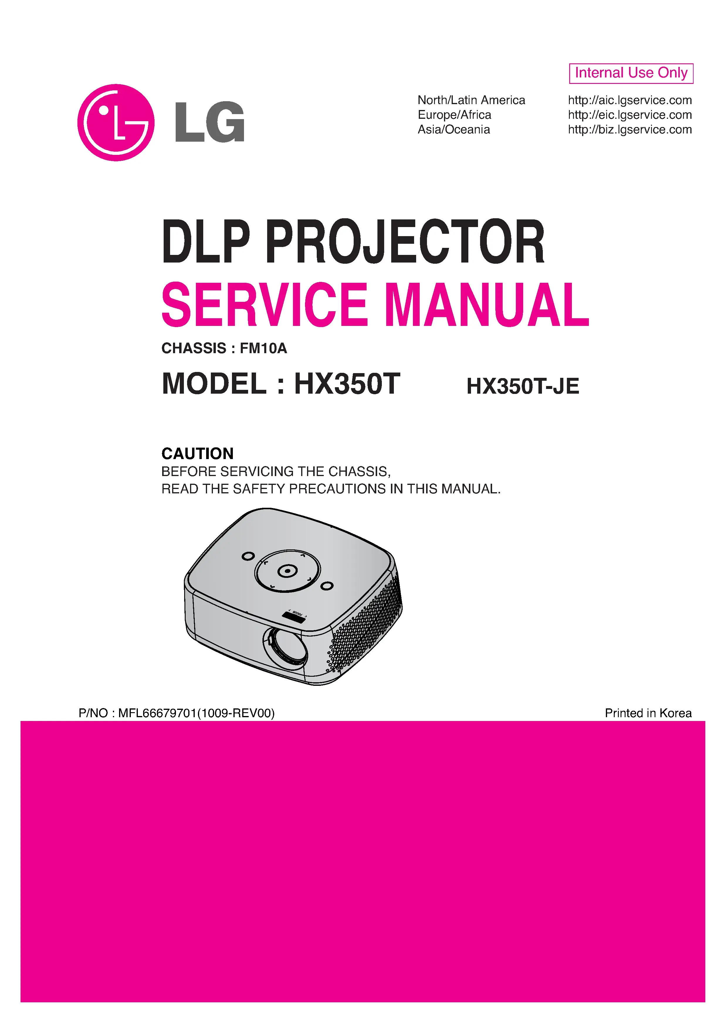 Lg hx350t service manual cover
