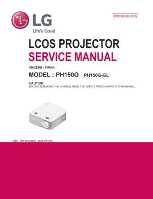 Lg ph150g service manual cover