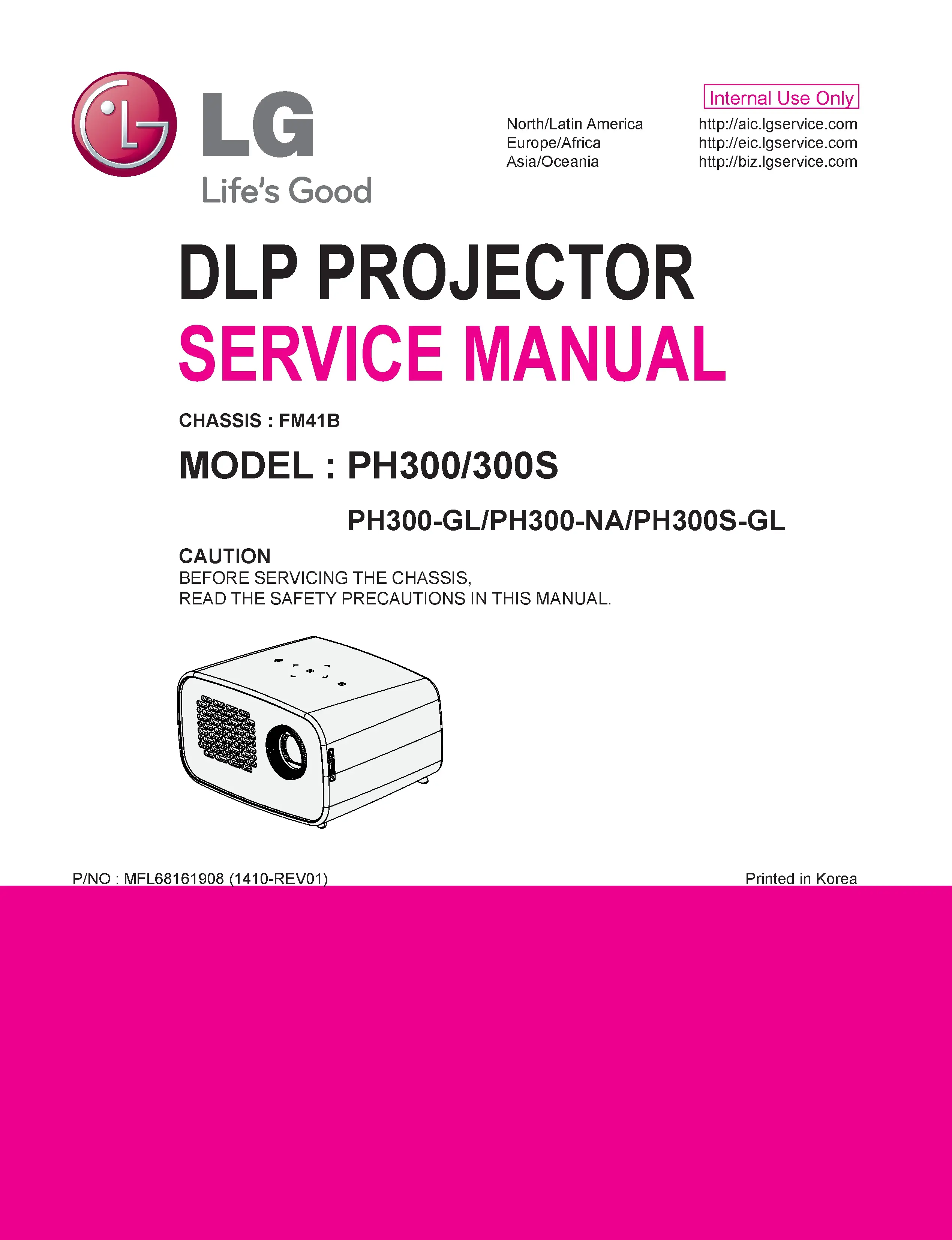 Lg ph300s service manual cover