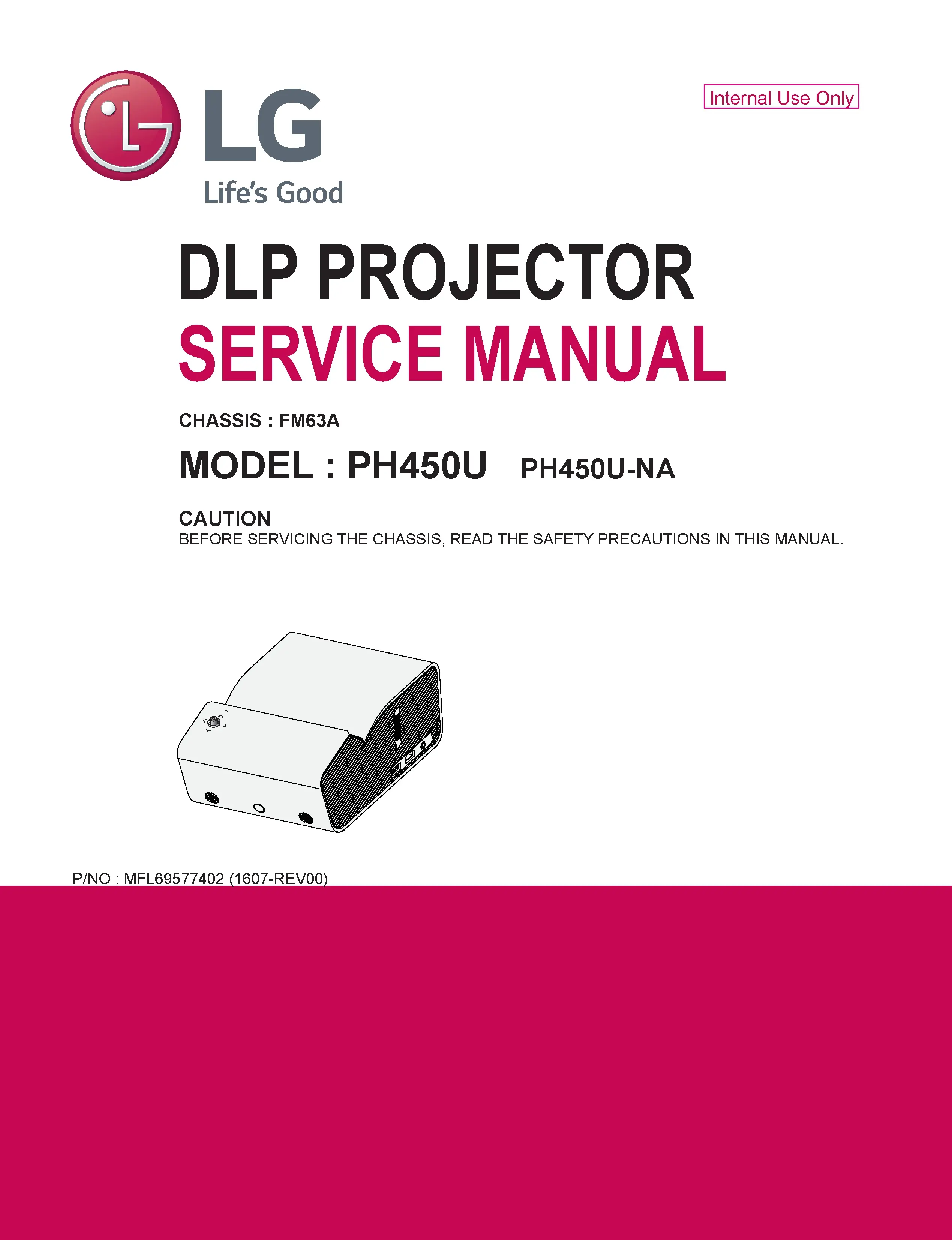 Lg ph450u service manual cover