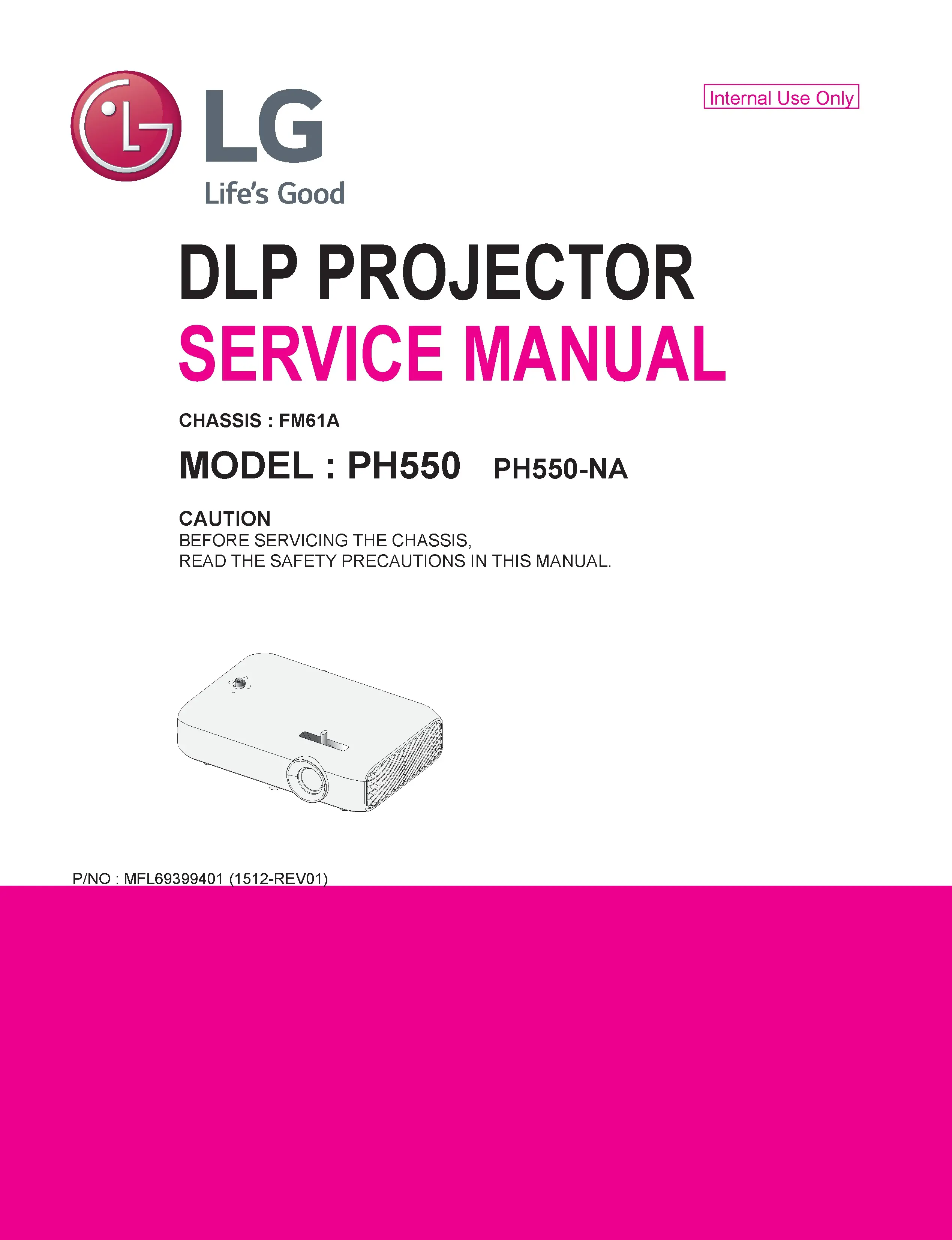 Lg ph550 service manual cover