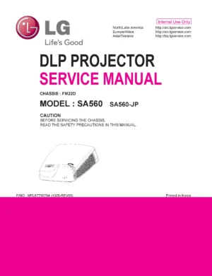 Lg sa560 service manual cover
