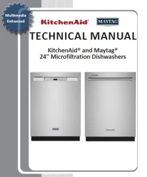 Maytag kitchenaid 24 inch microfiltration dishwashers 2023 service manual cover