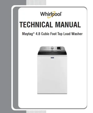 Maytag mvw6200kw service manual cover