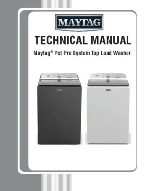 Maytag mvw6500mw mvw6500mbk service manual cover