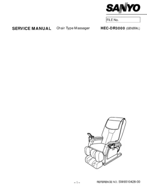 Sanyo hec dr3000 service manual cover
