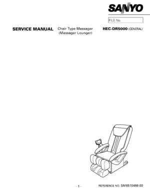 Sanyo hec dr5000 service manual cover