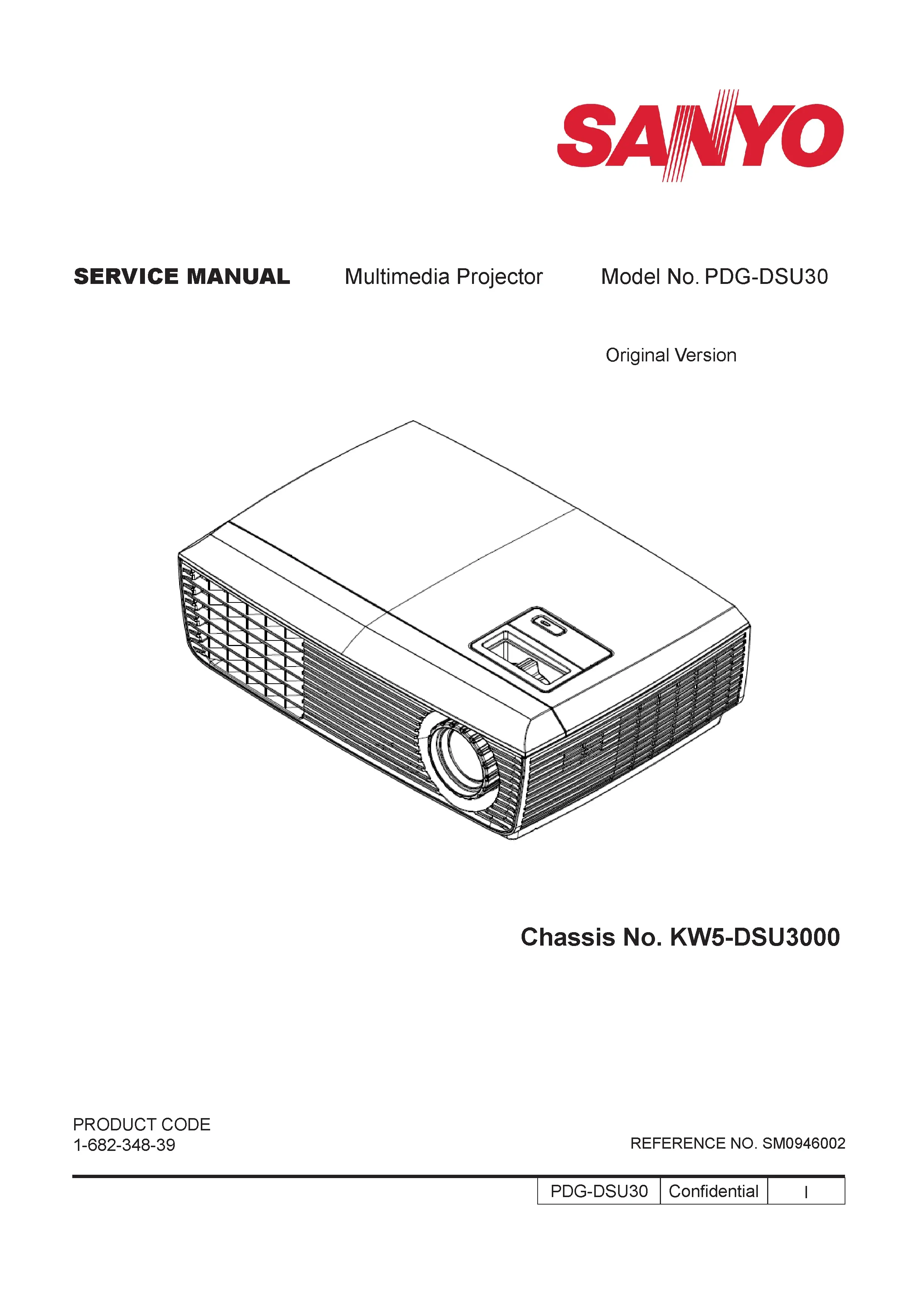 Sanyo pdg dsu30 service manual cover