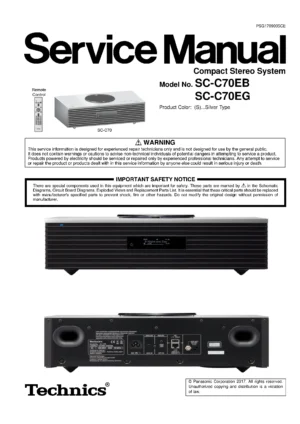 Technics ottava sc c70 service manual cover