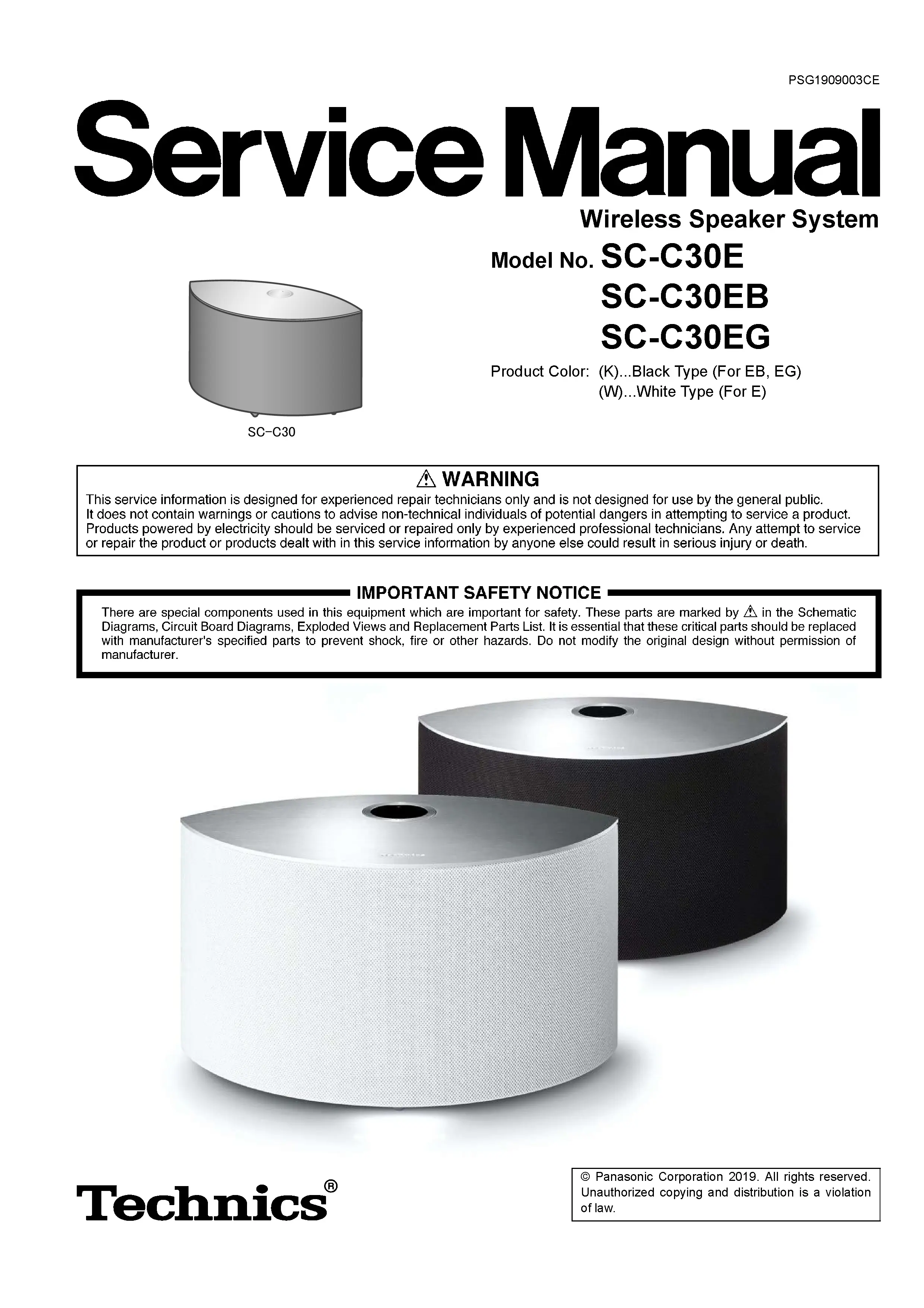 Technics sc c30 service manual cover