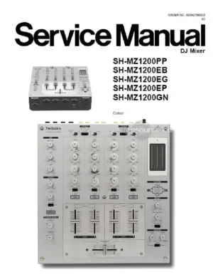 Technics sh mz1200 service manual cover