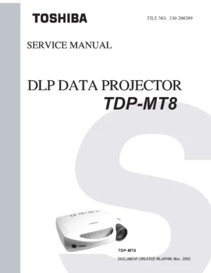 Toshiba tdp mt8 service manual cover