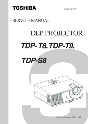 Toshiba tdp t8 t9 s8 service manual cover