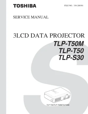 Toshiba tlp s30 t50 t50m service manual cover