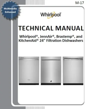 Whirlpool jennair brastemp kitchenaid 24 inch microfiltration dishwashers 2021 service manual cover