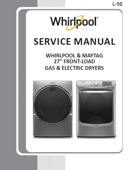 Whirlpool maytag dryers service manual