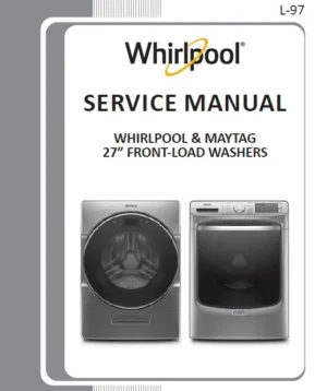 Whirlpool maytag front load washers 27 inch service manual cover