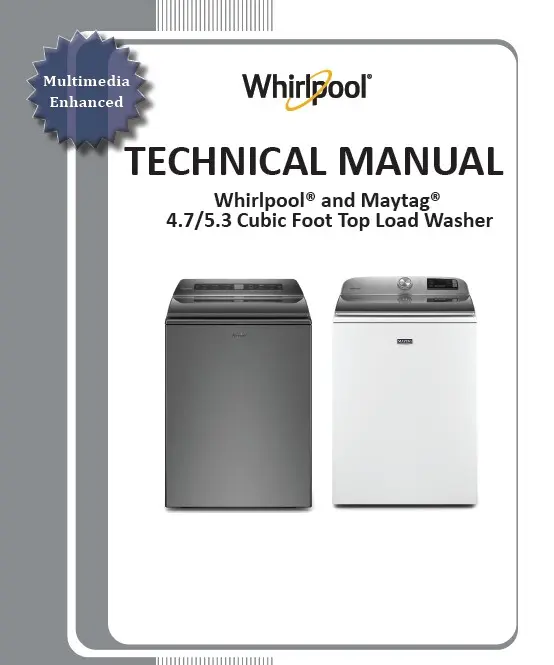 Whirlpool maytag top load washer 2020 service manual