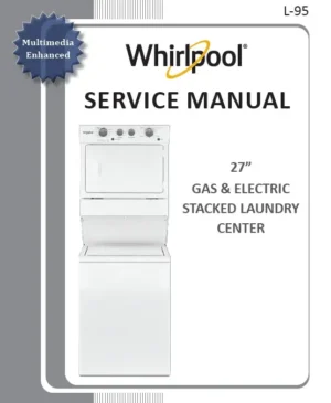 Whirlpool stacked laundry center 2018 models service manual cover
