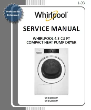 Whirlpool whd3090gw whd5090gw service manual cover