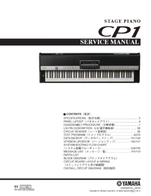 Yamaha cp1 stage service manual cover