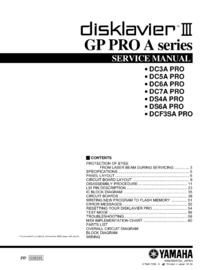 Yamaha dc3a dc5a dc6a dc7a ds4a ds6a pro service manual cover