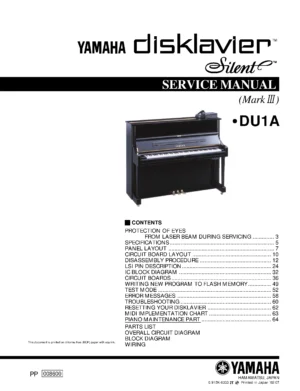 Yamaha disklavier du1a mark 3 service manual cover