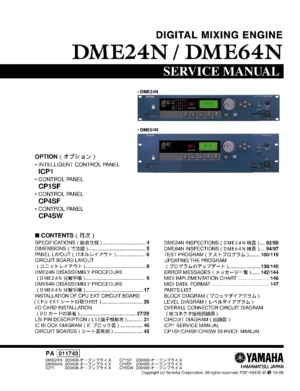 Yamaha dme24n service manual cover